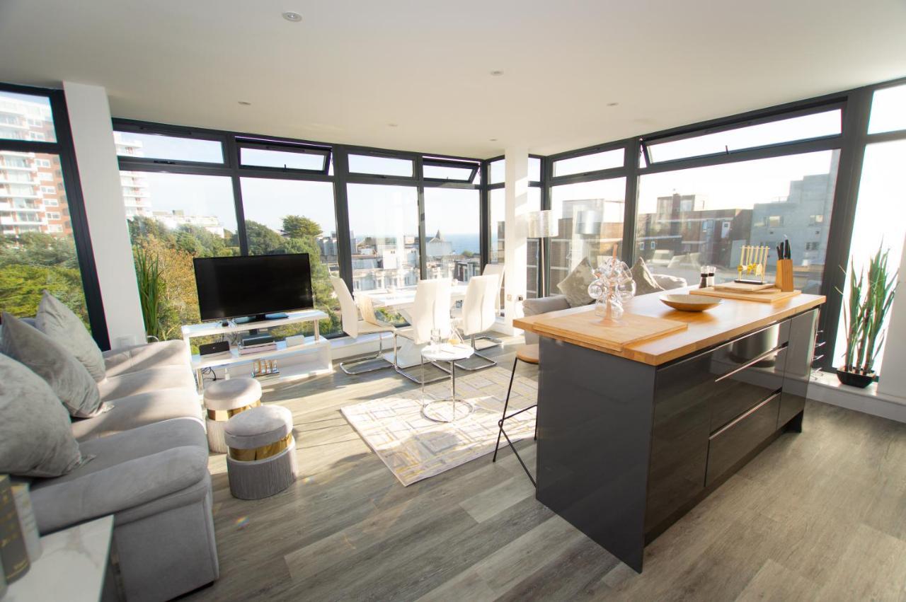 * Panoramic Penthouse With Sea & City Views Борнмут Екстер'єр фото