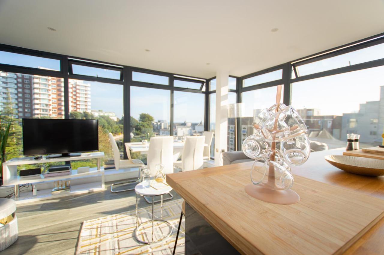 * Panoramic Penthouse With Sea & City Views Борнмут Екстер'єр фото